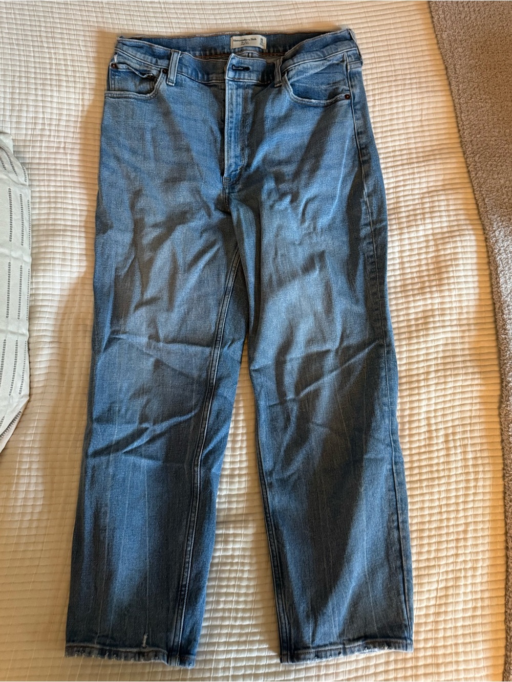 Abercrombie high rise mom jeans